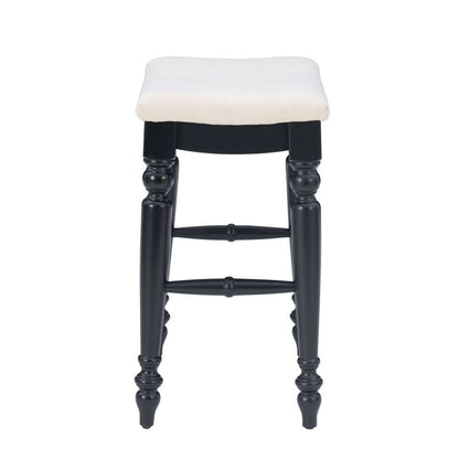 Linon Home Decor - Marino Black Backless Counter Stool - CS205ABLK01U veiw 3