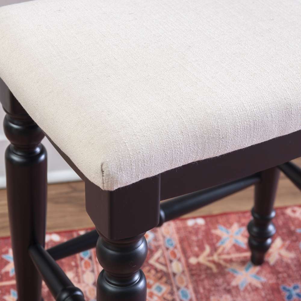 Linon Home Decor - Marino Black Backless Counter Stool - CS205ABLK01U veiw 9