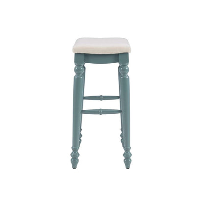 Linon Home Decor - Marino Blue Backless Bar Stool - BS202BLUE01U veiw 3