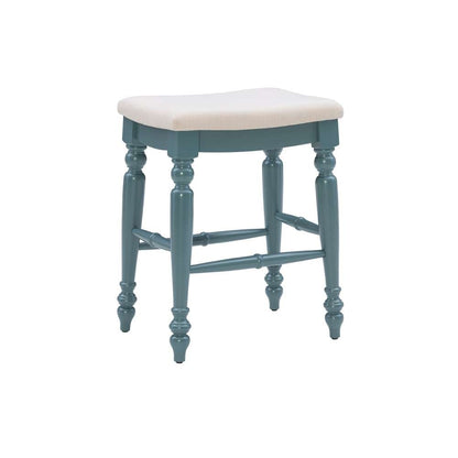 Linon Home Decor - Marino Blue Backless Counter Stool - CS201BLUE01U veiw 1