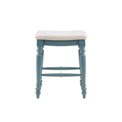 Linon Home Decor - Marino Blue Backless Counter Stool - CS201BLUE01U veiw 2