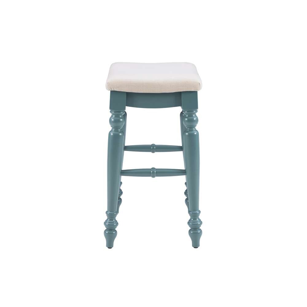 Linon Home Decor - Marino Blue Backless Counter Stool - CS201BLUE01U veiw 3
