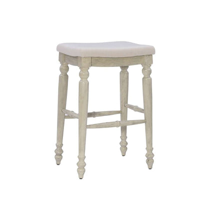 Linon Home Decor - Marino White Wash Backless Bar Stool - BS204WWSH01U veiw 1
