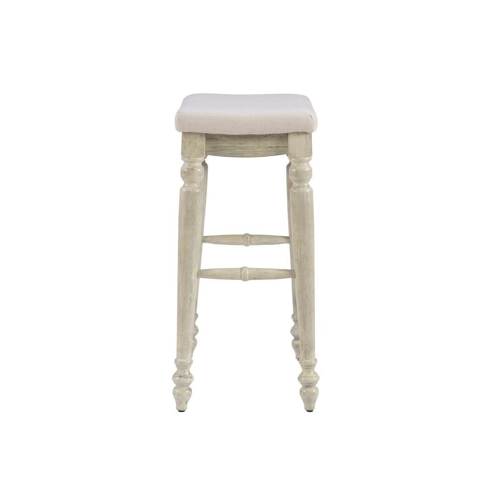 Linon Home Decor - Marino White Wash Backless Bar Stool - BS204WWSH01U veiw 3