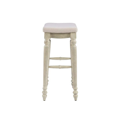 Linon Home Decor - Marino White Wash Backless Bar Stool - BS204WWSH01U veiw 3