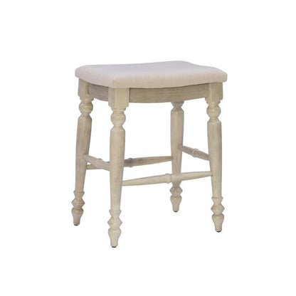 Linon Home Decor - Marino White Wash Backless Counter Stool - CS203WWSH01U veiw 1