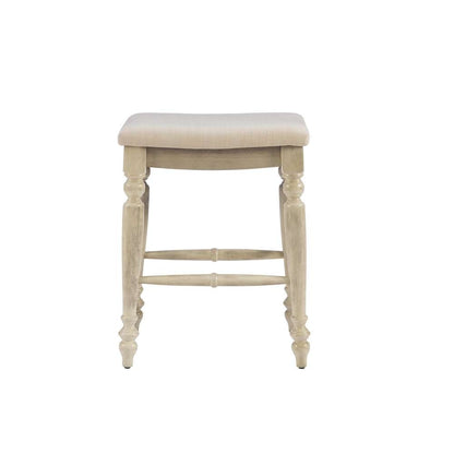 Linon Home Decor - Marino White Wash Backless Counter Stool - CS203WWSH01U veiw 2