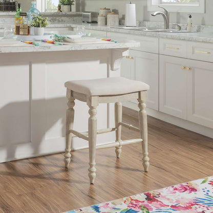 Linon Home Decor - Marino White Wash Backless Counter Stool - CS203WWSH01U veiw 6