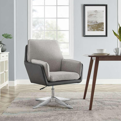 Linon Home Decor - Marion Swivel Chair Black Grey - CH270BLKGRY01U veiw 3