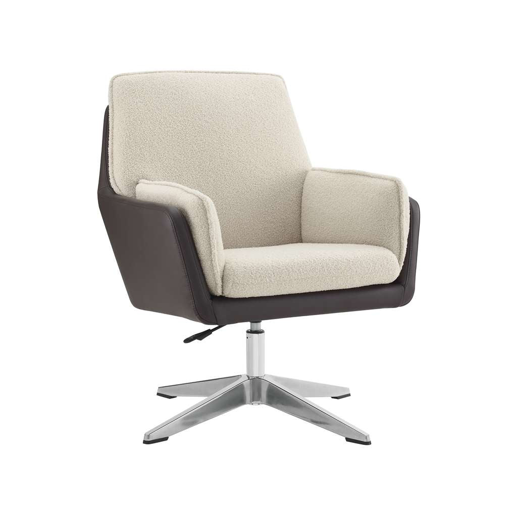 Linon Home Decor - Marion Swivel Chair Brown Natural - CH270BRNNAT01U veiw 4
