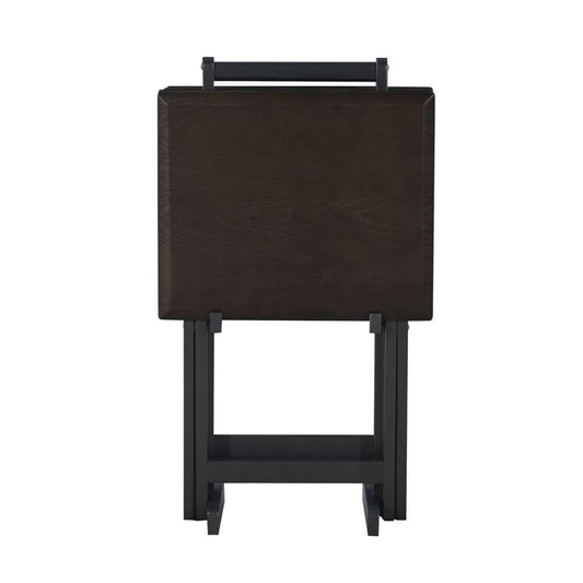 Linon Home Decor - Marlowe Grey Tray Table Set - TT511GRY01U veiw 2