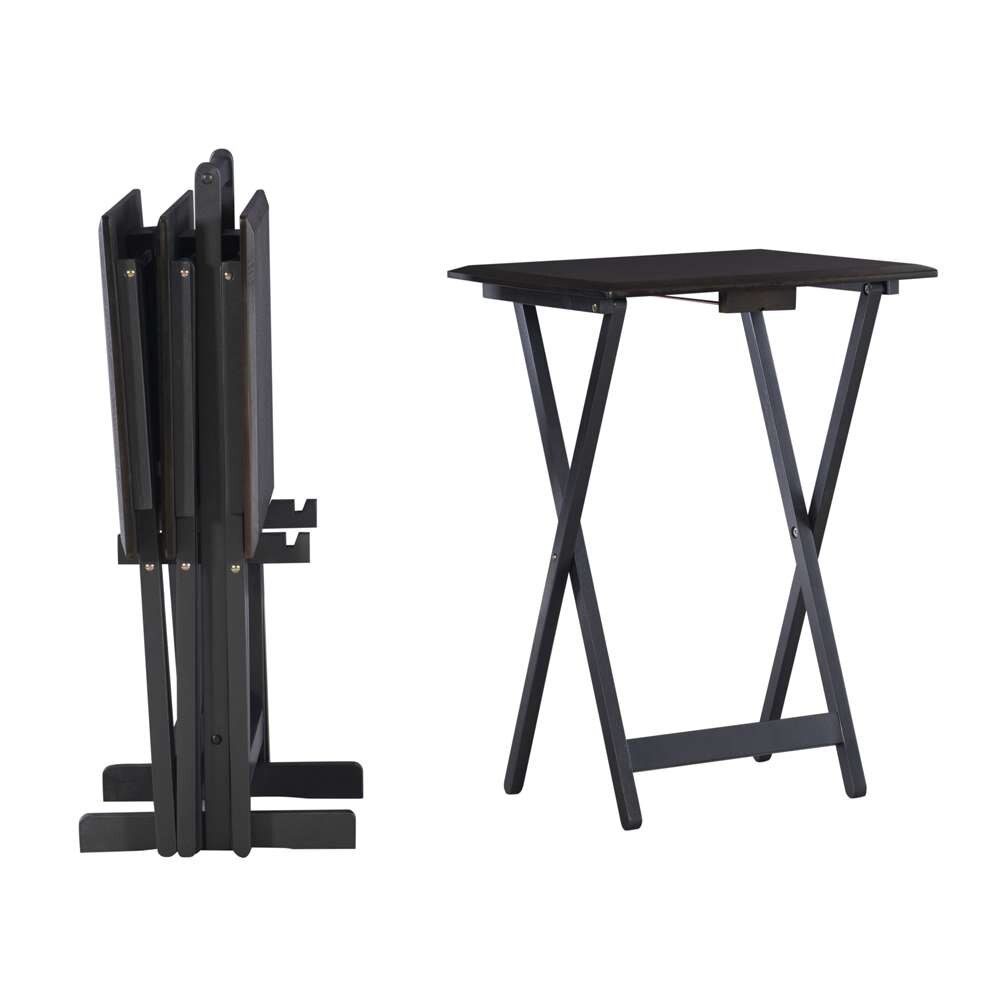 Linon Home Decor - Marlowe Grey Tray Table Set - TT511GRY01U veiw 4