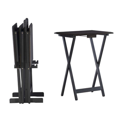 Linon Home Decor - Marlowe Grey Tray Table Set - TT511GRY01U veiw 4