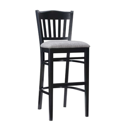 Linon Home Decor - Maryah Upholstered Barstool Black (Set of 2) - BS282BLK02ASU veiw 1