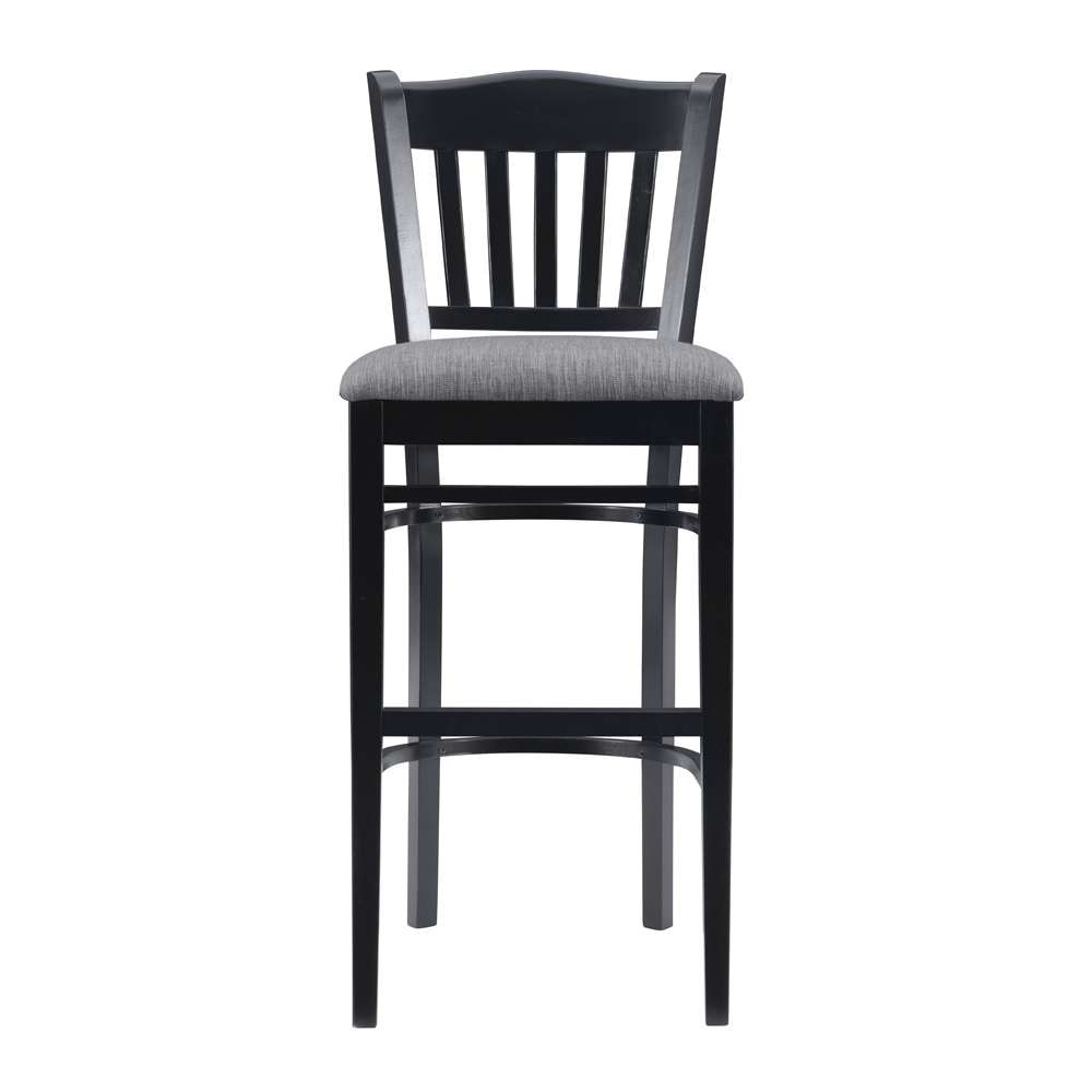 Linon Home Decor - Maryah Upholstered Barstool Black (Set of 2) - BS282BLK02ASU veiw 3