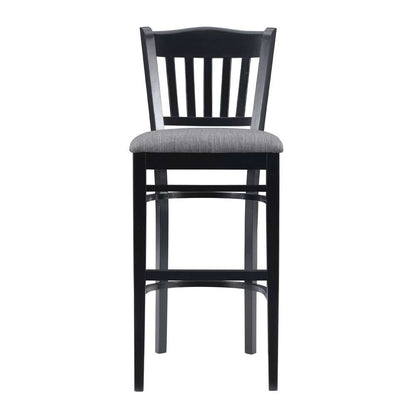 Linon Home Decor - Maryah Upholstered Barstool Black (Set of 2) - BS282BLK02ASU veiw 3