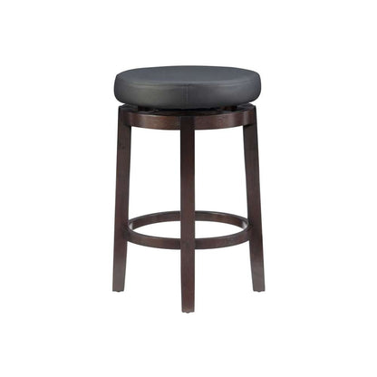 Linon Home Decor - Maya Black 24 Inches Counter Stool - 98352KBLK-01-KD veiw 3