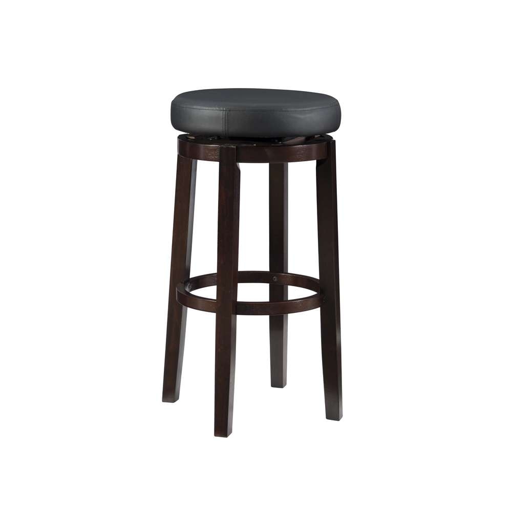 Linon Home Decor - Maya Black 29 Inches Bar Stool - 98353KBLK-01-KD veiw 1