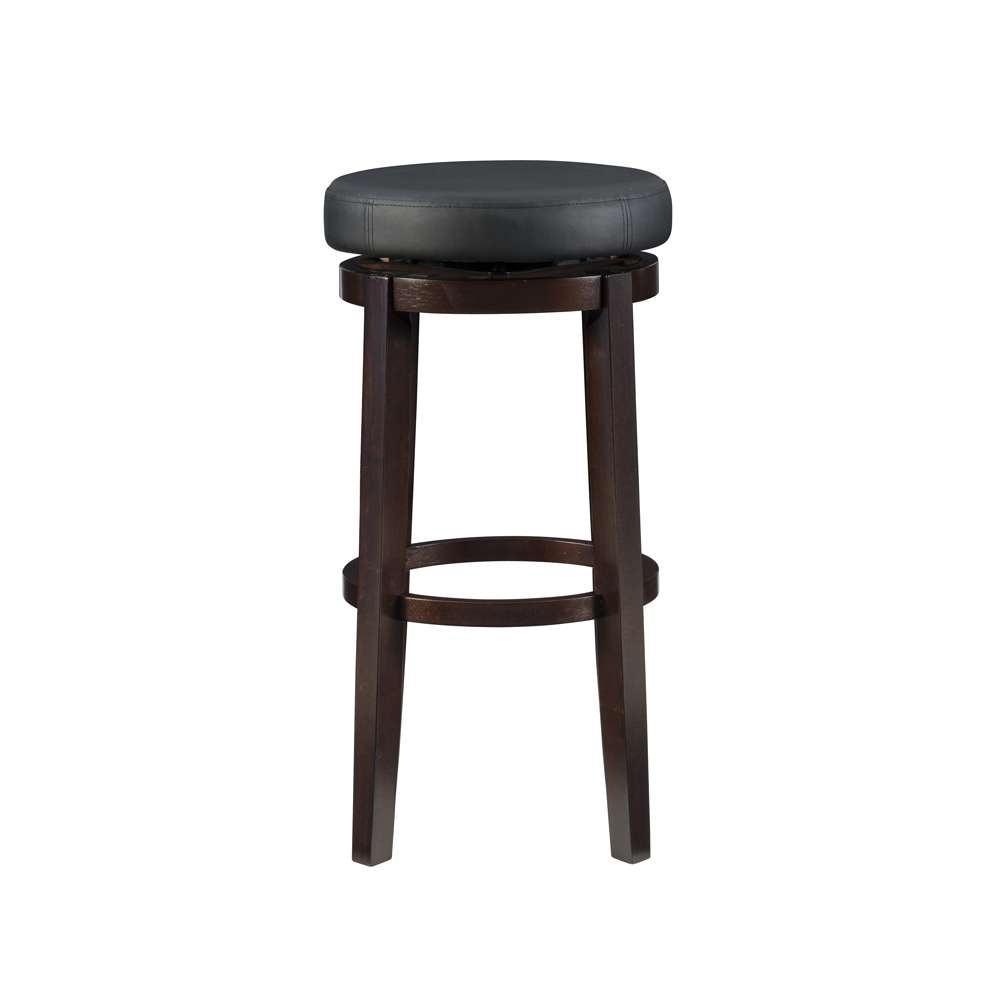 Linon Home Decor - Maya Black 29 Inches Bar Stool - 98353KBLK-01-KD veiw 2