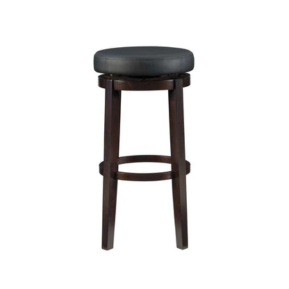 Linon Home Decor - Maya Black 29 Inches Bar Stool - 98353KBLK-01-KD veiw 2