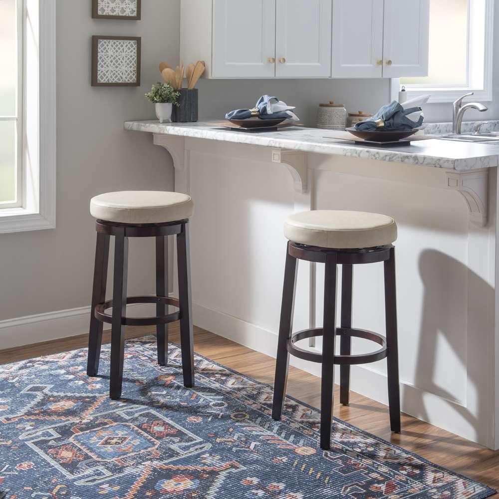 Linon Home Decor - Maya Rice 29 Inches Bar Stool - 98353KRIC-01-KD veiw 5