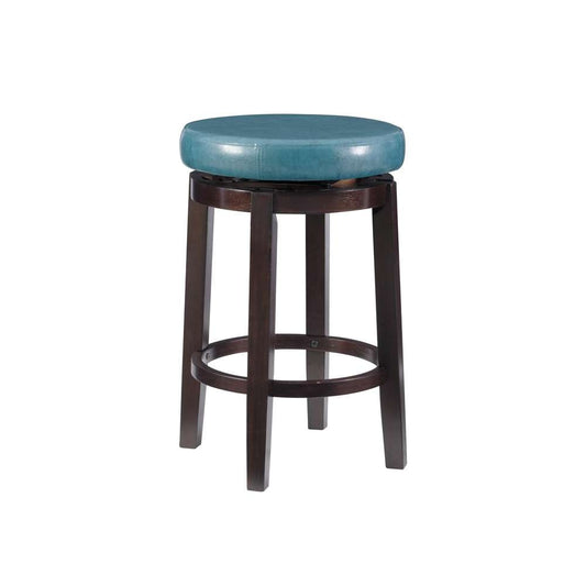 Linon Home Decor - Maya Teal 24 Inches Counter Stool - 98352TEA-01-KD veiw 1