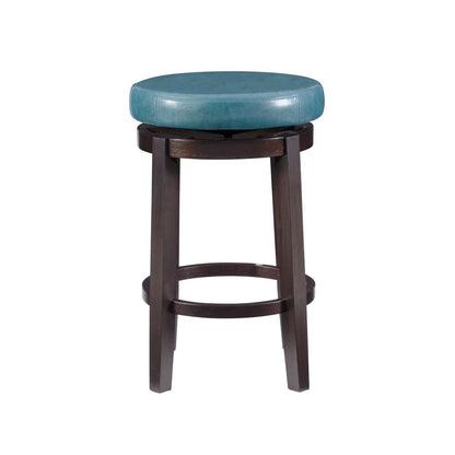 Linon Home Decor - Maya Teal 24 Inches Counter Stool - 98352TEA-01-KD veiw 2