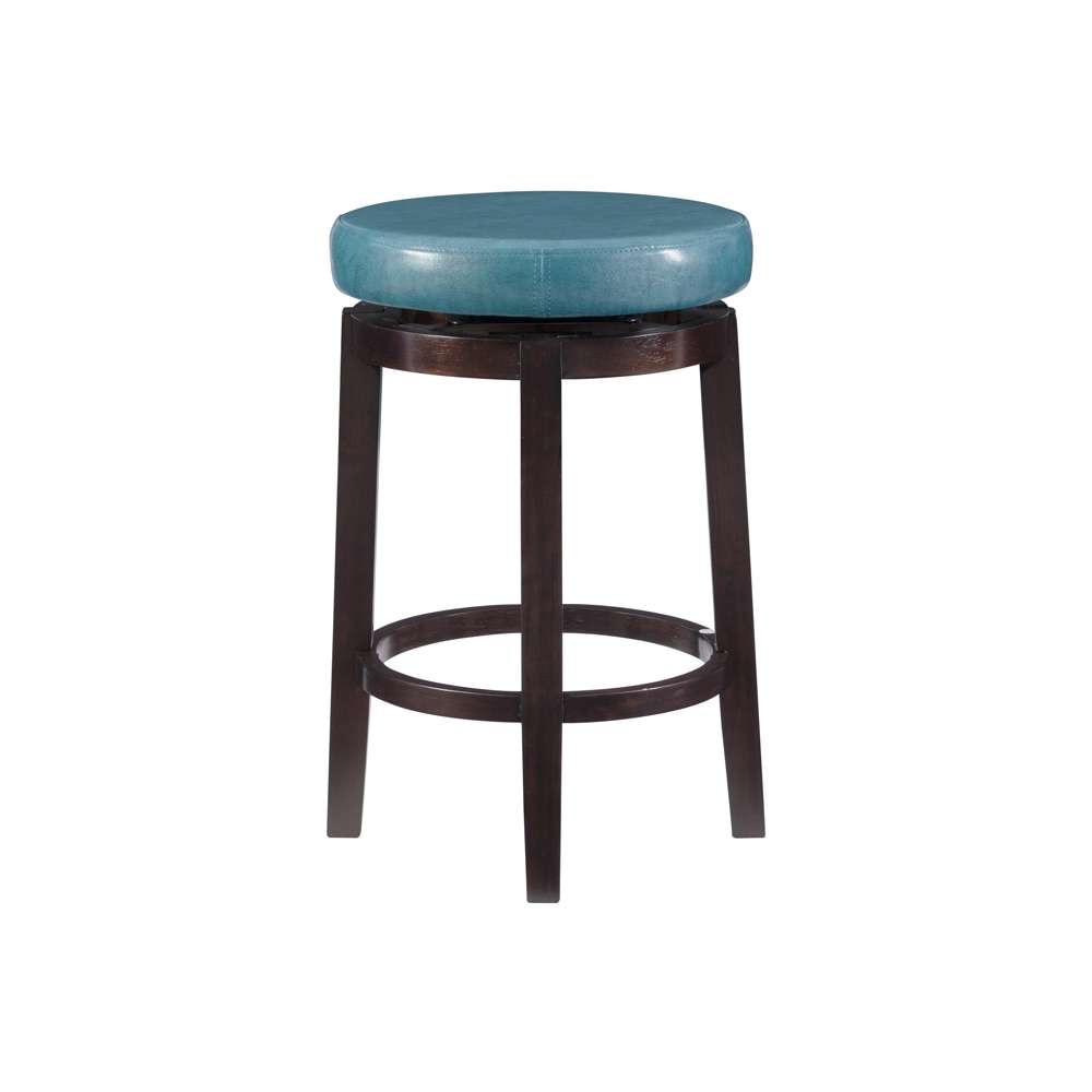 Linon Home Decor - Maya Teal 24 Inches Counter Stool - 98352TEA-01-KD veiw 3
