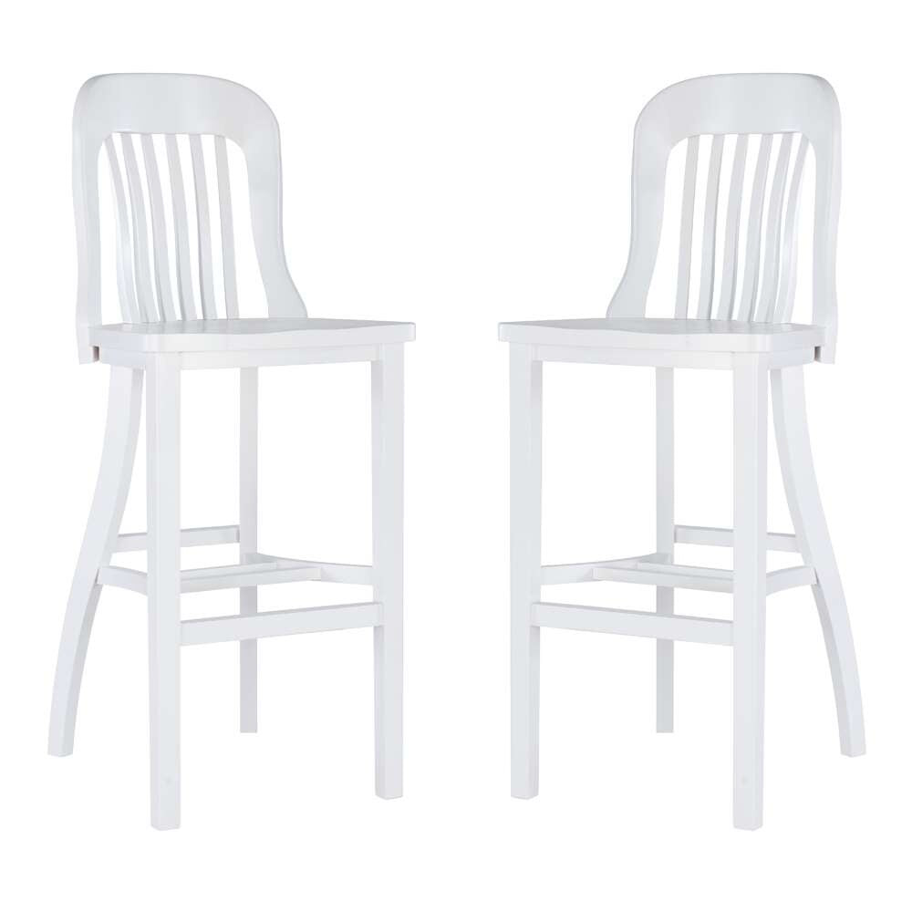 Linon Home Decor - Maylen Barstool White (Set of 2) - BS294WHT02ASU veiw 6