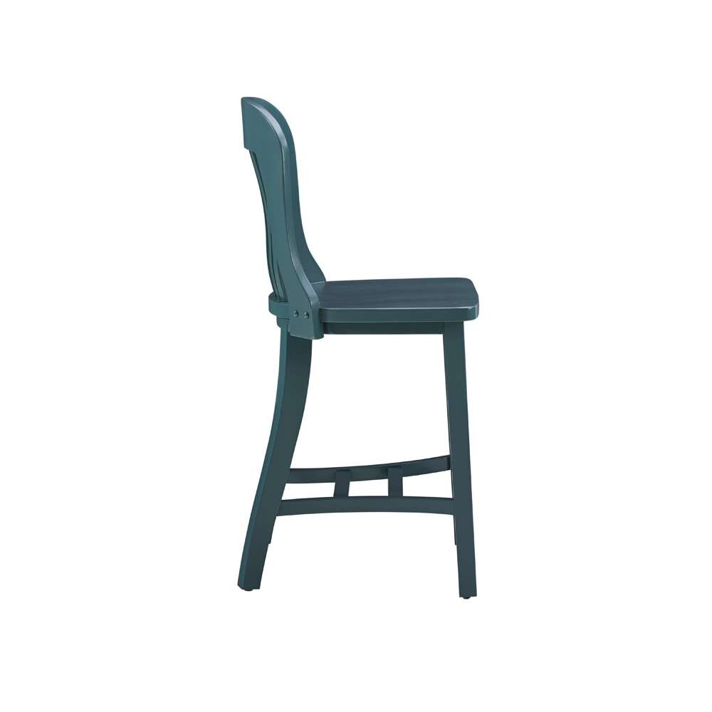 Linon Home Decor - Maylen Green Counter Stool W Wood Seat (Set of 2) - BS294GRN02ASU veiw 3