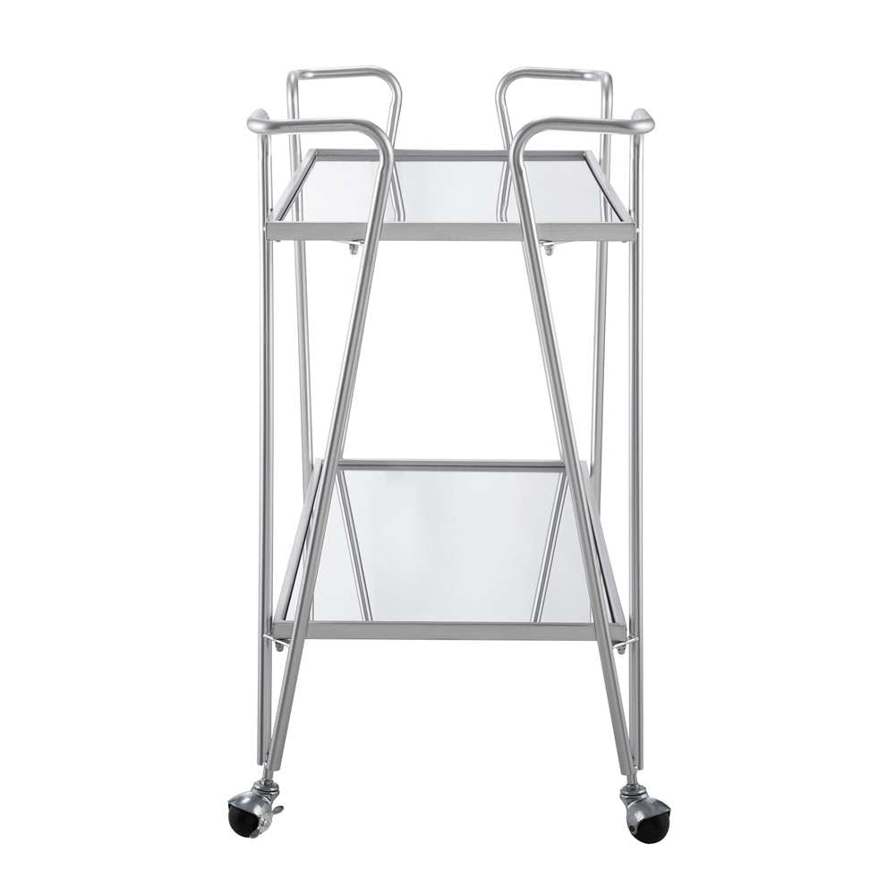 Linon Home Decor - Mid-Century Bar Cart Silver - KI108SILKD01 veiw 3