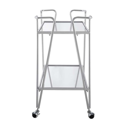 Linon Home Decor - Mid-Century Bar Cart Silver - KI108SILKD01 veiw 3