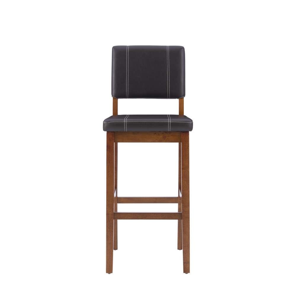 Linon Home Decor - Milano Bar Stool Brown 30 - 0211VBRN121-01-KD veiw 2