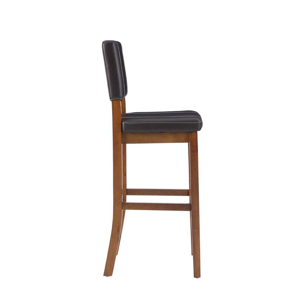 Linon Home Decor - Milano Bar Stool Brown 30 - 0211VBRN121-01-KD veiw 3