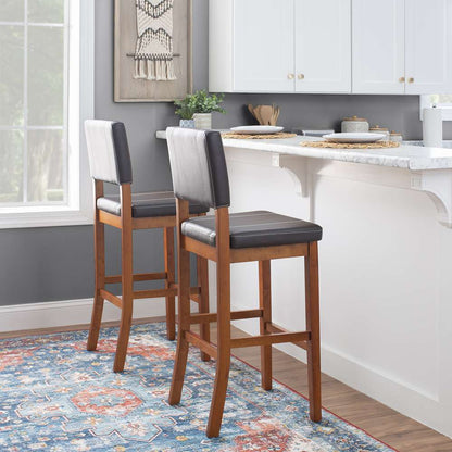 Linon Home Decor - Milano Bar Stool Brown 30 - 0211VBRN121-01-KD veiw 6