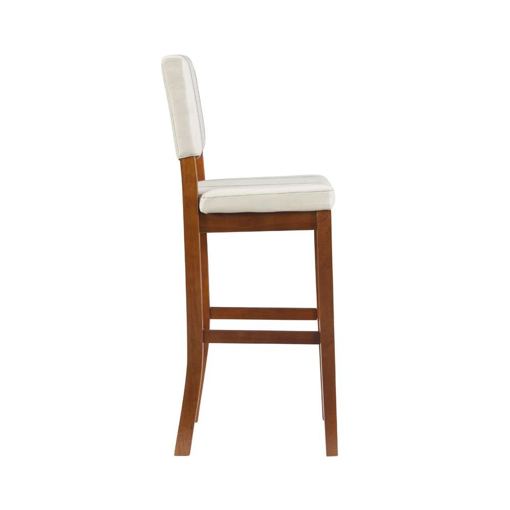 Linon Home Decor - Milano Bar Stool Cream - 0211CRM01U veiw 3