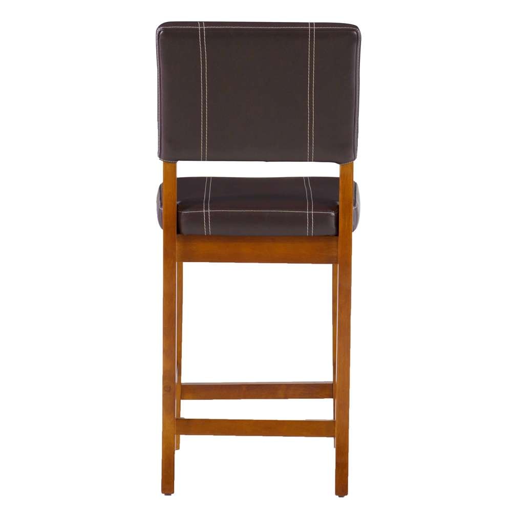 Linon Home Decor - Milano Counter Stool Brown 24 - 0210VBRN121-01-KD veiw 4
