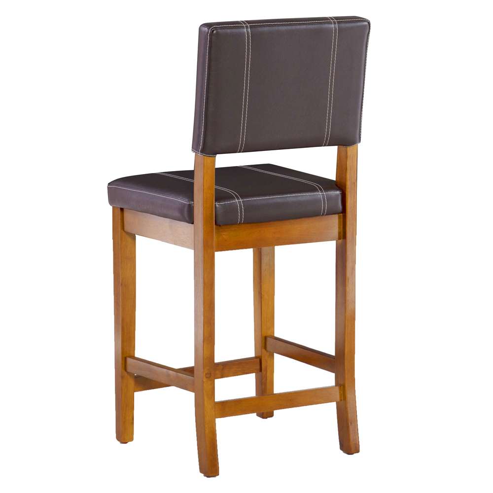 Linon Home Decor - Milano Counter Stool Brown 24 - 0210VBRN121-01-KD veiw 5