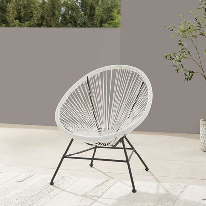 Linon Home Decor - Millicent 3pc Outdoor Set, White - OD61WHT3PCSET veiw 2