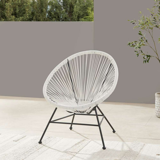 Linon Home Decor - Millicent 3pc Outdoor Set, White - OD61WHT3PCSET veiw 2