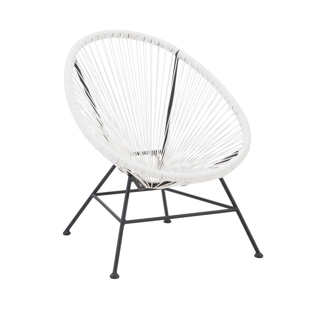 Linon Home Decor - Millicent 3pc Outdoor Set, White - OD61WHT3PCSET veiw 5