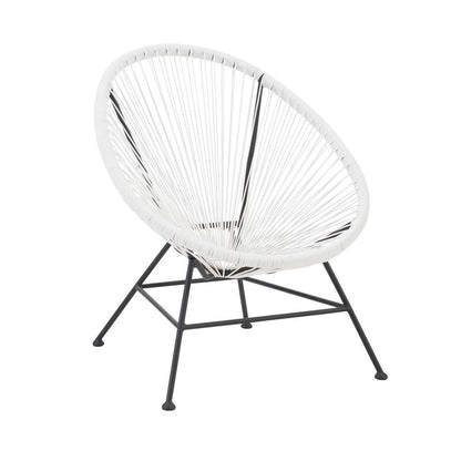 Linon Home Decor - Millicent 3pc Outdoor Set, White - OD61WHT3PCSET veiw 5