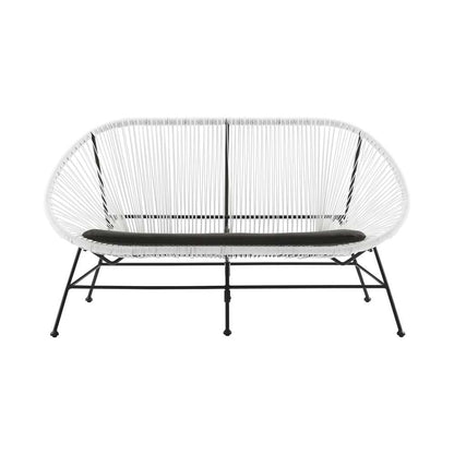 Linon Home Decor - Millicent Loveseat White - ML031WHT01U veiw 2