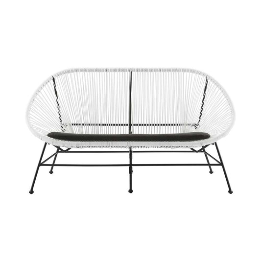 Linon Home Decor - Millicent Loveseat White - ML031WHT01U veiw 2