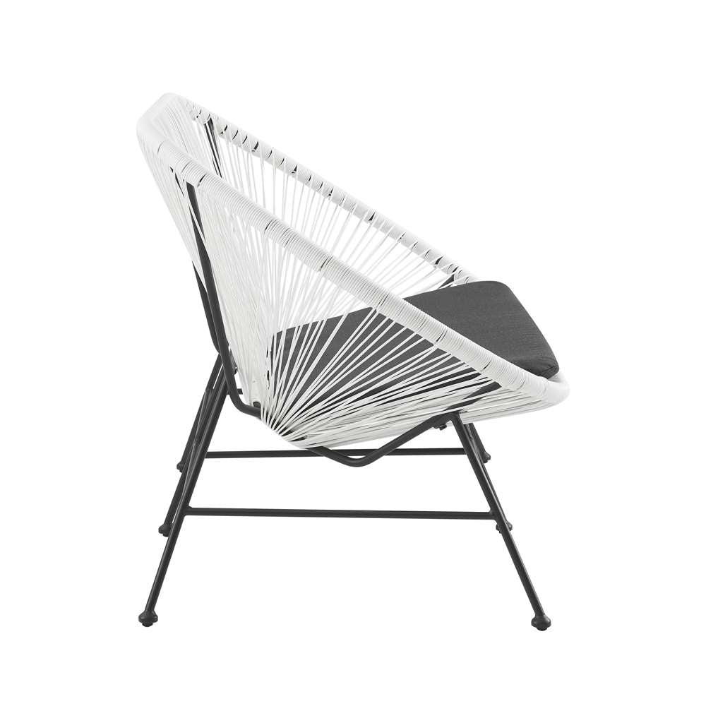 Linon Home Decor - Millicent Loveseat White - ML031WHT01U veiw 3