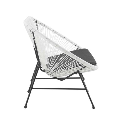 Linon Home Decor - Millicent Loveseat White - ML031WHT01U veiw 3