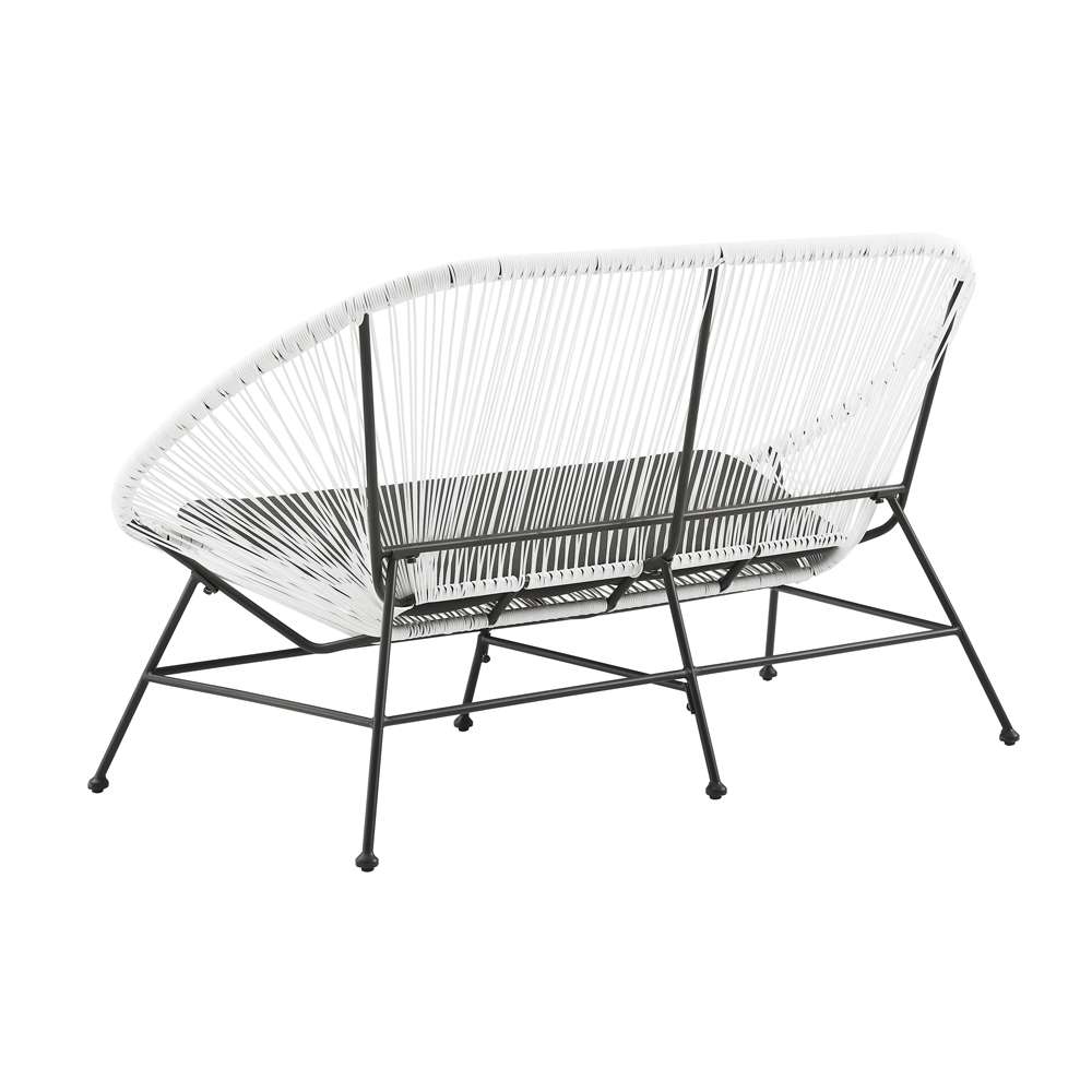 Linon Home Decor - Millicent Loveseat White - ML031WHT01U veiw 4