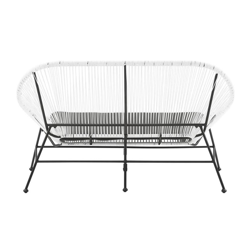 Linon Home Decor - Millicent Loveseat White - ML031WHT01U veiw 5