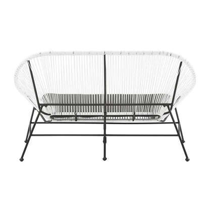 Linon Home Decor - Millicent Loveseat White - ML031WHT01U veiw 5