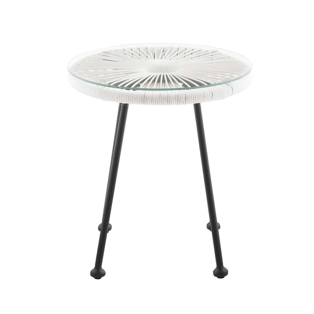 Linon Home Decor - Millicent Side Table White - ML032WHT01U veiw 1